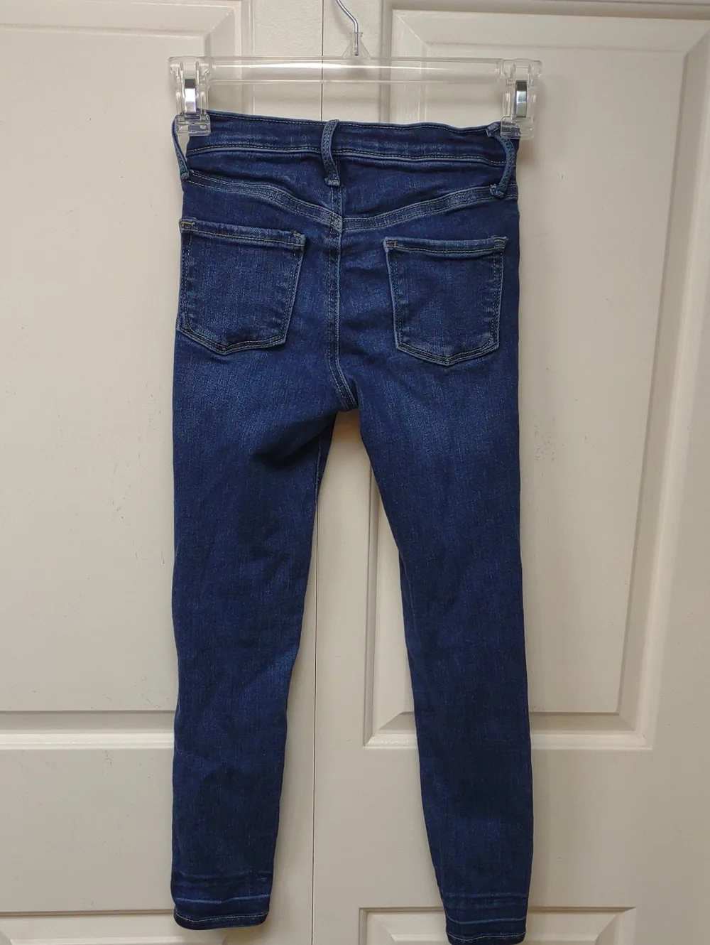 Old Navy Girls' 360 Stretch High Rise RockStar Jeggings Dark Blue Wash Size 8